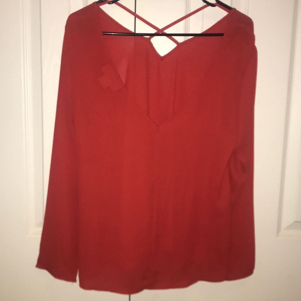 Red blouse